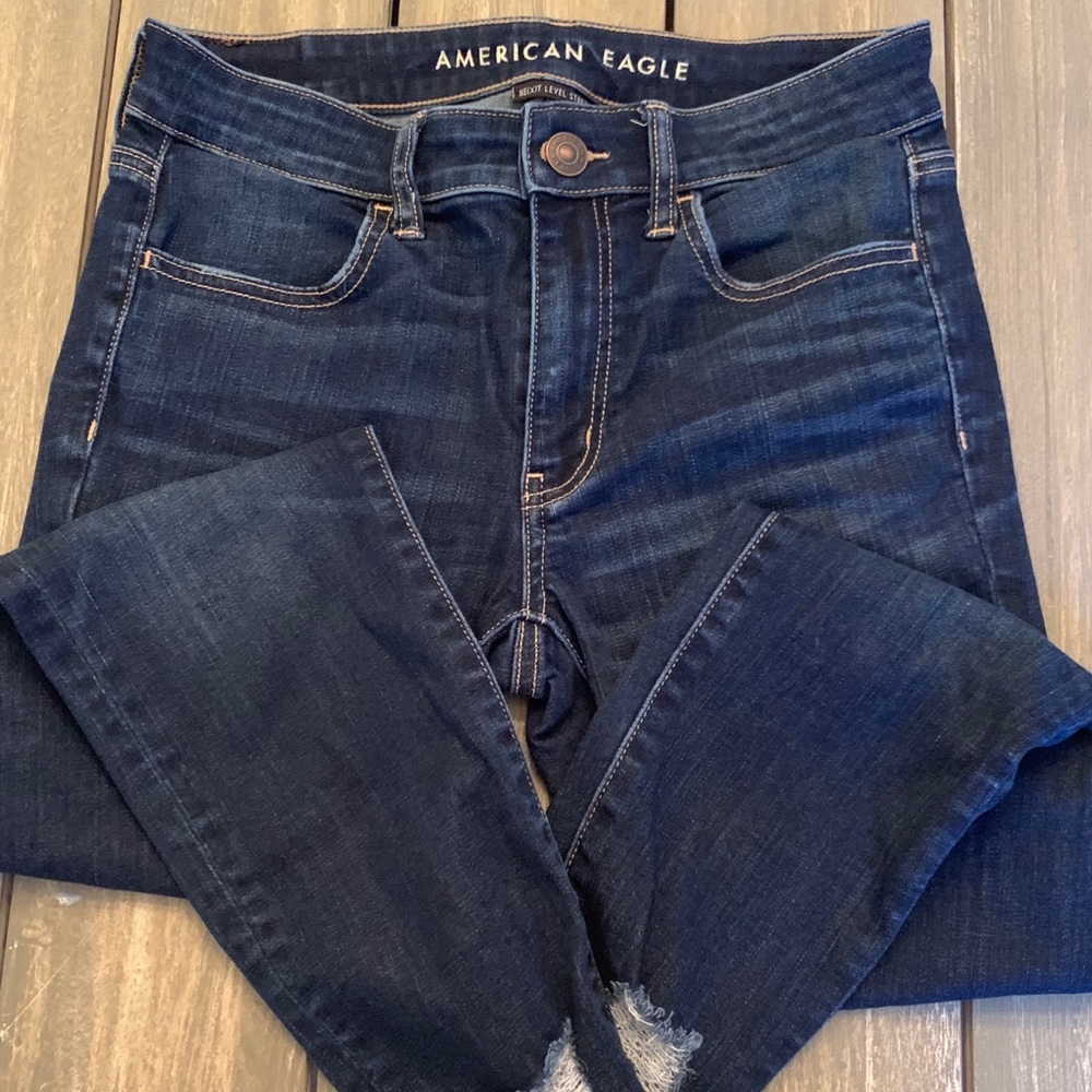 AE Ripped Hem Jeans